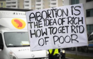 cartello contro aborto