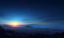 Il tramonto blu su Marte