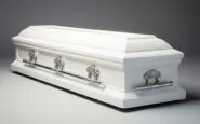 contentcreativestudio realistic photo of a white coffin 9de478b8 fe13 46bd bffd 8cf648bce3de