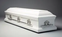 contentcreativestudio realistic photo of a white coffin 9de478b8 fe13 46bd bffd 8cf648bce3de 265x160