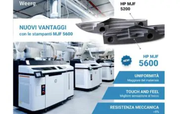 Weerg: nuovo parco macchine HP Multi Jet Fusion 5600