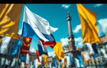 Manifestazione a Roma per la Palestina con bandiere e striscioni