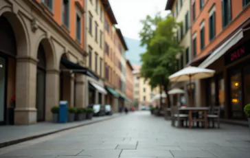 Immagine della rapina a Bergamo con Roby Facchinetti