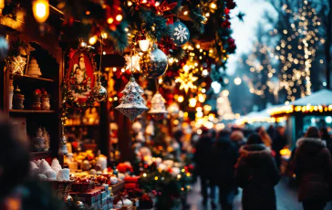 Immagine del mercatino di Natale a Magdeburgo dopo l'attentato