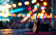 Immagine del Festival di Sanremo 2025 con artisti sul palco