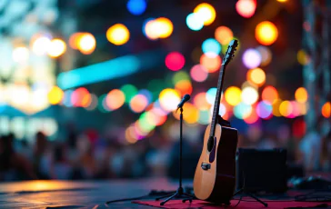 Immagine del Festival di Sanremo 2025 con artisti sul palco