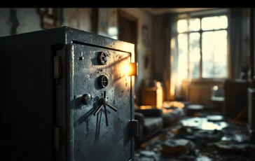 Immagine del furto nell'appartamento di Pierina Paganelli