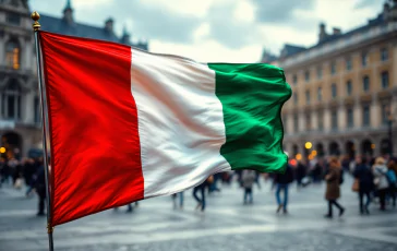 Giuseppe Conte durante il suo discorso ad Atreju