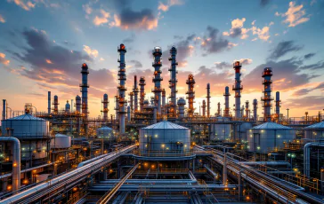 Immagine dell'incidente alla raffineria di Livorno