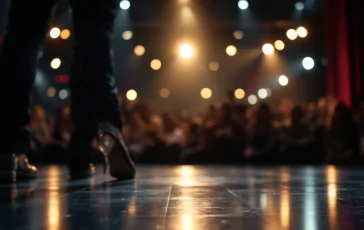 Samuel Peron durante una performance a Ballando con le stelle