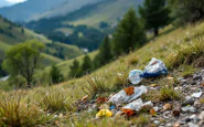 Panoramablick auf Roccaraso voller Touristen