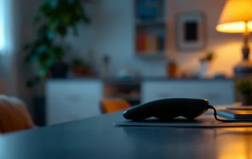 Un bambino al telefono mentre chiama il 112 per aiuto