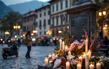 Memorial ceremony in Bergamo for Covid victims