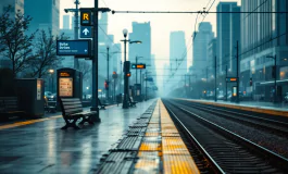 Pendolari in attesa durante il doppio sciopero dei trasporti