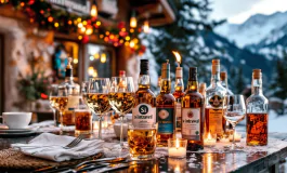 Festa di fine stagione con persone che festeggiano a Reinswald