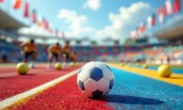 Giorgia Meloni durante la visita agli Special Olympics a Torino