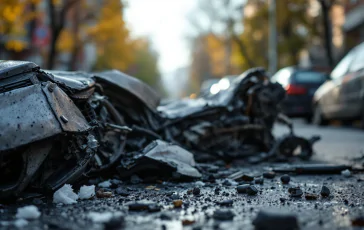 Accidente de tráfico en Boscalto con vehículos implicados