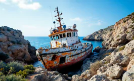 Nave oceanografica incagliata all'isola d'Elba
