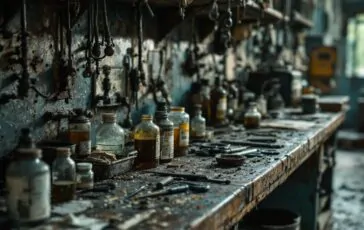 Image of a clandestine laboratory in Varese
