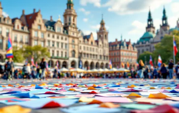 Demonstration in Rom für Europa