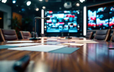 Myrta Merlino durante la trasmissione Pomeriggio 5