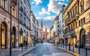 Immagine delle zone rosse a Milano con misure di sicurezza