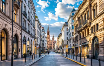 Immagine delle zone rosse a Milano con misure di sicurezza