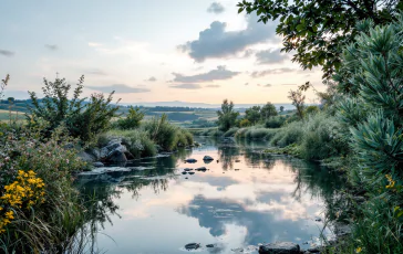 Mynd af hreinsun ánna í Emilia-Romagna