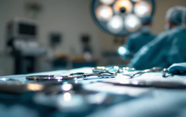 Chirurgo estetico in sala operatoria in Italia