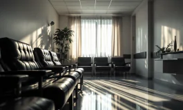 Vittorio Sgarbi en el hospital durante su lucha personal