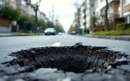 Voragine aperta nel quartiere Vomero di Napoli
