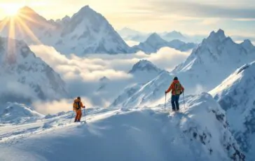 Avalanche envolve esquiador alpinista