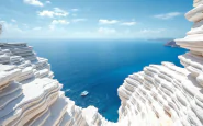 Scala dei Turchi con cartelli di divieto di accesso