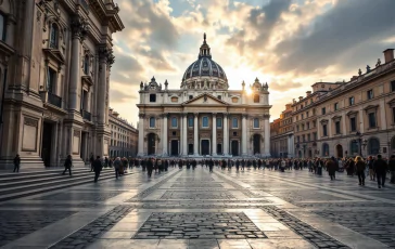 Gläubige auf dem Petersplatz zum letzten Abschied von Papst Franziskus