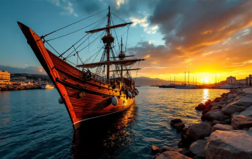 L'Amerigo Vespucci in visita a Durazzo, Albania