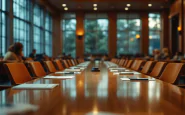 Assemblea sinodale della CEI con partecipanti in discussione