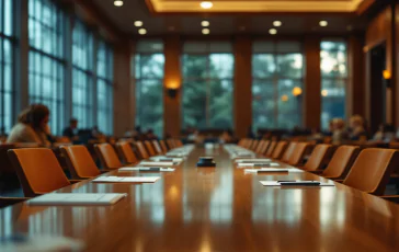 Assemblea sinodale della CEI con partecipanti in discussione