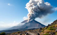 Immagine dell'Etna durante un'eruzione vulcanica