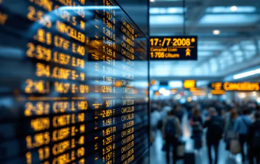 Aeroporto vuoto a causa di blackout in Spagna e Portogallo