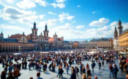 Manifestazione a Bologna per la pace e l'unità europea