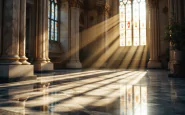 Immagine di Carlo Acutis con sfondo religioso