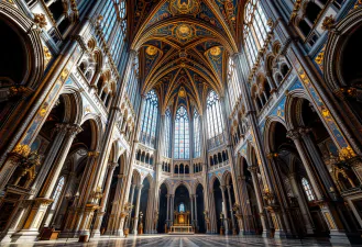 Cardinals praying at Santa Maria Maggiore for Pope Francis