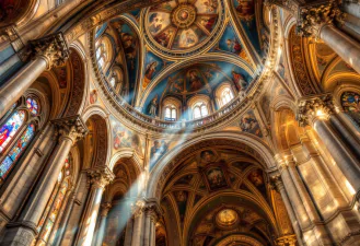 Cardinali in preghiera alla Basilica di Santa Maria Maggiore