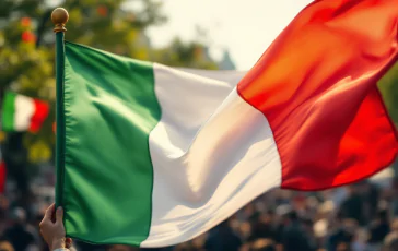 Liberation Day in Italy, flags and commemorations