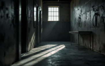 Detenuti in carcere durante un colloquio intimo