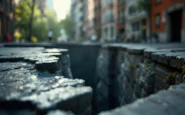Voragine a Napoli con segni di crollo in centro città