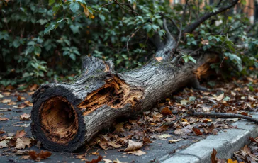 Fallen Trees in Milan Highlight Urban Decay