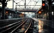 Treno in ritardo alla stazione in Puglia