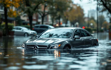 Intervento dei vigili del fuoco durante l'esondazione del Chiusella