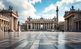 Folla in preghiera per papa Francesco in San Pietro